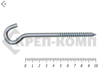 Шуруп с полукольцом 8х100 (2шт)