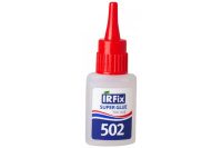 Клей цианоакрилатный секундный 20 гр, Super Glue 502 бесцветный, IRFIX (1шт)