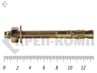 Анкер клиновой 12х135, желтый цинк (40шт)