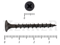 Саморез черный по дереву усиленный Kn KENNER 3,5х35 (15кг/8900)