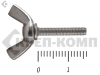 Винт-барашек, американский тип НЕРЖАВЕЙКА DIN 316 А2 3х16 (300 шт)