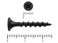 Саморез черный по дереву усиленный 3,5х25 KENNER (1,5кг/1100)