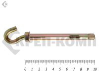 Анкер с крюком м6 8х100 (5шт)