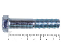 Болты DIN 931, с неполной резьбой, цинк, 16х 80 мм, пр.8.8 (25 кг/155)