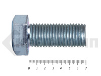 Болты DIN 931, с неполной резьбой, цинк, 30х 70 мм пр.8.8 (25 кг/39)