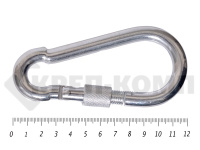 Карабин пожарный с фиксат. цинк DIN 5299 D м11 (125шт)