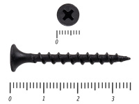 Саморез черный по дереву усиленный 3,5х35 KENNER (1,5кг/800)