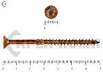 Саморезы Конструкционные, потай Torx, желтый цинк   4.0х 70 мм (200 шт) – фото