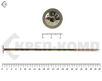 Саморезы с прессшайбой Torx, по дереву, желтый цинк  8.0х420 мм (50 шт)