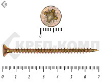 Саморез желтый цинк POZY 4,5х70 (3000шт)