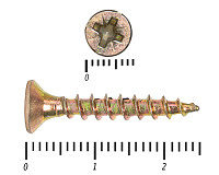 Саморез желтый цинк POZY 4х25 (150шт)