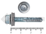 Саморез кровельный, с увеличенным сверлом PT-5 15мм, 5,5х32 К КРЕП-КОМП (26шт) – фото