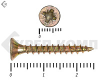 Саморез желтый цинк POZY 3,5х25 (15000шт)