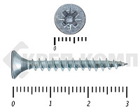 Саморез белый цинк POZY 4х30 (100шт)