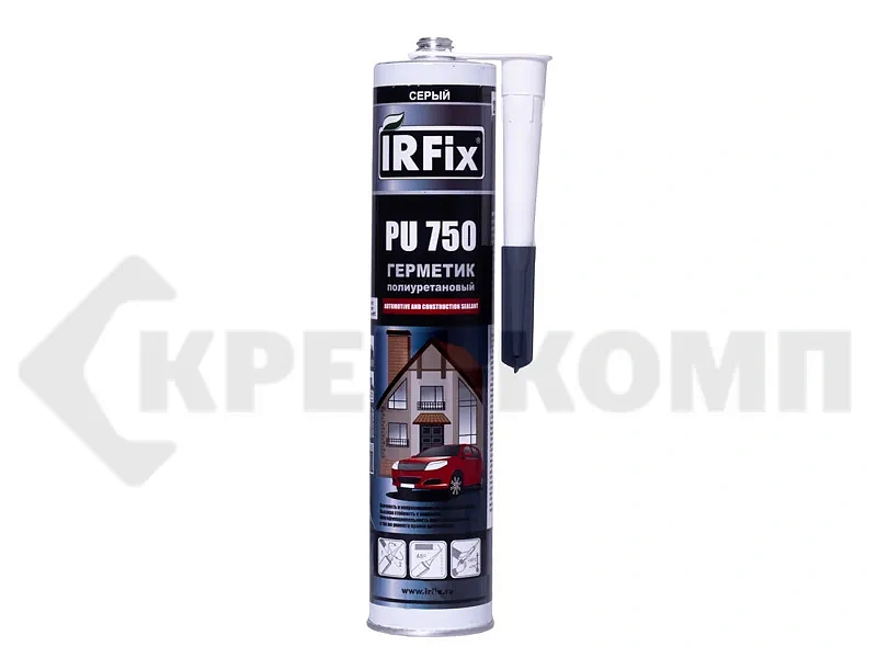 Герметик полиуретановый PU-750 черный IRFIX 300мл. (1шт) 20.08.25