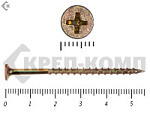 Саморез жёлтый цинк PH-2, по дереву 3,5х55 Фасовка (350шт) – фото