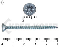 Саморез белый цинк POZY 4х50 (30шт)