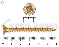 Саморез желтый цинк POZY 6х 60 (2000шт)