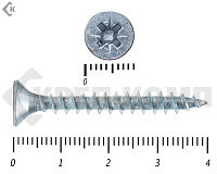 Саморез белый цинк POZY 5х 40 (50шт)