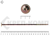 Саморезы с прессшайбой Torx, по дереву, желтый цинк  8.0х440 мм (50 шт)