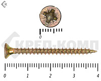 Саморез желтый цинк POZY 3,5х40 (70шт)