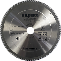 Диск 400*50*100Т, пильный Hilberg Industrial Дерево (1 шт)