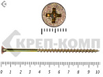 Саморез жёлтый цинк PH-2, по дереву 4,8х102 (10шт) – фото